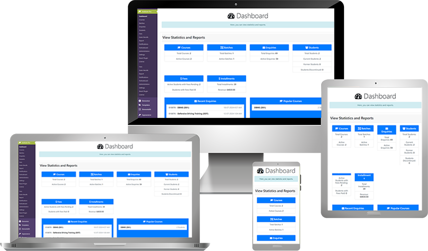 Plugin Dashboard Interface