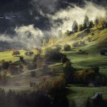 landscape-autumn-fog-village